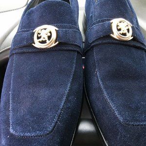 Stacy Adams Blue Suede Shoes Mens 10.5 15107 415 M